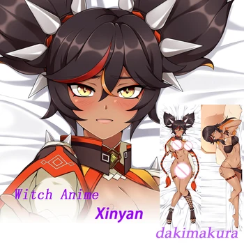Dakimakura Anime Xinyan (Genshin Vplyv) obojstranná Tlač v životnej veľkosti Tela Vankúš posteľná bielizeň Dary