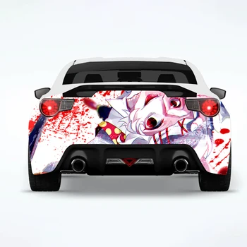 Anime Tokio Štýl Vlkolak Auto Zadné Zábal Auto Nálepky, Auto Odtlačkový Tvorivé Nálepky Karosérie Vzhľad Úpravy Dekoračné Nálepky