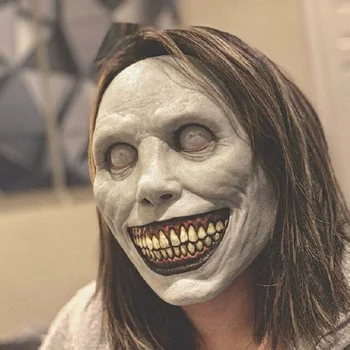Desivé Cosplay Kostým Dospelých Halloween Halloween s Úsmevom Demon Strašidelné Masky Latex Maska Horor Maska pre Strany Rekvizity Vysokej Kvality