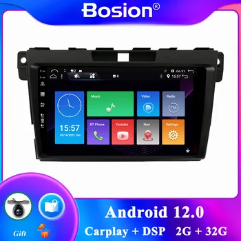 9 2 Din autorádia Multimediálny Prehrávač Videa Android 12.0 pre Mazda CX7 2008-2014 Wifi, Bluetooth, GPS DAB OBD 2G+32 G, Fotoaparát