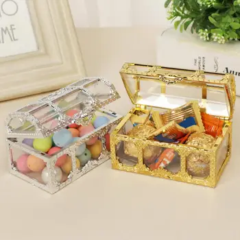 Elegantné Trinket Držiteľ Troch-dimenzionální Candy Box Vinobranie Ručne remeselne-Svadobné Prospech Pirát Candy Box