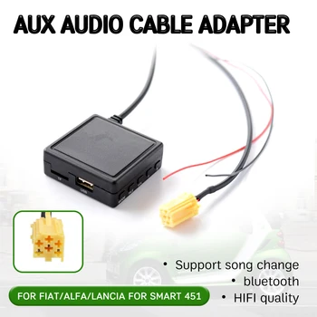 bluetooth, Aux Prijímač, Kábel USB,mikrofón handsfree Aux Adaptér pre Alfa Romeo 159 pre Fiat Grande Punto