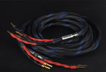 Nové P8582HIFI horúčkou reproduktorový kábel monokryštálov medi monokryštálov postriebrený reproduktorový kábel