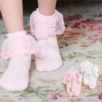 Deti, Dievčatá, Baby Ponožky Bežné Deti Čipky Čela Dizajn Lete Oka Princezná Ponožky Novorodenca Princezná Ponožka Dieťa Lete Slim