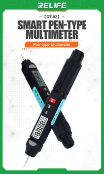 RELIFE DT-02 Inteligentné Pero-typ Multimeter môže merať rôzne elektronické komponenty Vhodné pre meranie odporu