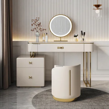 Svetlo Luxusné Toaletné Stôl písací Stôl Moedrn Módne Toaletný Stolík Multifunkčné Domov, Skrinka na odkladanie vecí Príborníky pre Spálne Nábytok