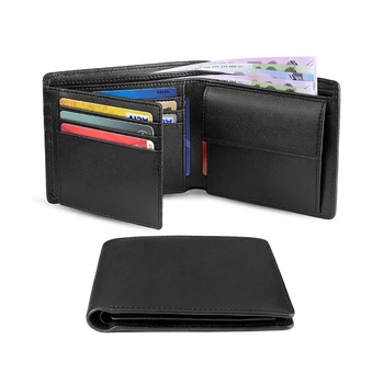 Peňaženky, Pánske Slim RFID Blokovanie pravej Kože s Mince Vrecku 2 Bankoviek v Oddeleniach 10 Držitelia Kreditných Kariet Peňaženka pre Mužov