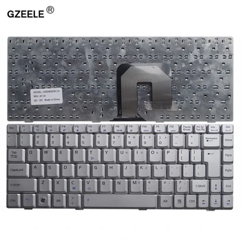 GZEELE Notebook anglická Klávesnica pre ASUS F6 F6E F6VE F6S U3 U3S U3K U6 U6S U6G strieborné NÁM UI notebooku, klávesnice