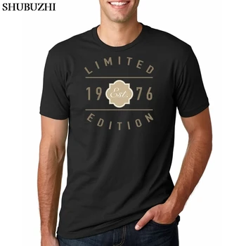 Funny T-Shirts 1976 Limited Edition Veselý T Košele pánske Slim Fit Krátky Rukáv T-Shirt Vytlačené Muž Bavlna 100% Bavlna 5XL