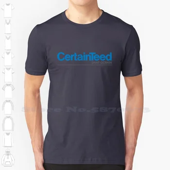 Certainteed Logo Bežné Streetwear Vytlačiť Logo T Shirt Grafické 100% Bavlna Čaj