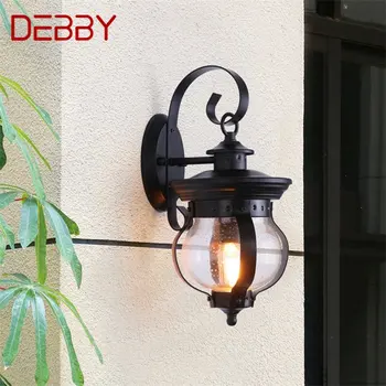 ·DEBBY Vonkajšie Retro Nástenné svietidlo Klasického Sconces Lampa Vodeodolné IP65 LED Pre Domáce Veranda, Vila