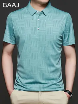 GAAJ Značky Polo Tričko Mužov,Bežné Obchodné Tričko Topy,Spoločenské tričko,Pravidelné Nosenie Čaj,Prehoz Poloshirt,kórejčina Módne Muž Oblečenie