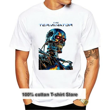 The Terminator V1 filmový plagát, 1984 T-Shirt (WHITERED) všetkých veľkostiach S až 3XL Nízka Cena okolo Krku Mužov Tees