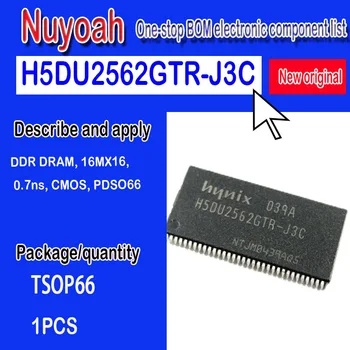 Nový, originálny mieste H5DU2562GTR-J3C TSOP66 DDR pamäte DRAM, 16MX16, 0.7 ns, CMOS, PDSO66 Hodiny dynamická pamäť double data rate