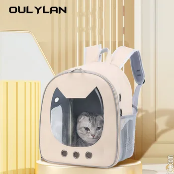 Oulylan Pet Mačka Taške Priedušná Prenosné Cat Batoh Vonkajšie Cestovné Priehľadná Taška Pre Mačky Účtovná Domáce Zvieratá