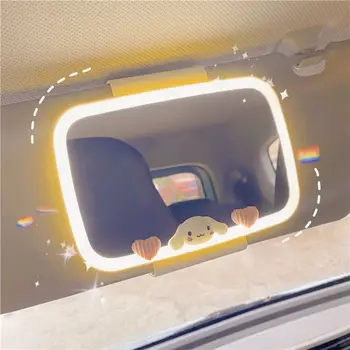 2023 Kawaii Sanrio Auto Príslušenstvo Cinnamoroll Roztomilý Auto Clonu Zrkadlo Na Líčenie Auto Príslušenstvo Pre Cestujúcich Led Zrkadlo Auto Dodávky