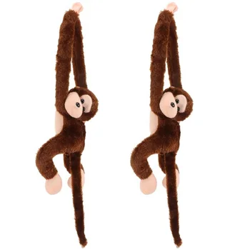 2 ks Dlhé Rameno Opice Bábiky, Plyšové zvieratko Hračky Visí Monkey Plyšové Hračky, Bábiky, Plyšové detské Plyšové Hračky Znejúce Plyšové Hračky