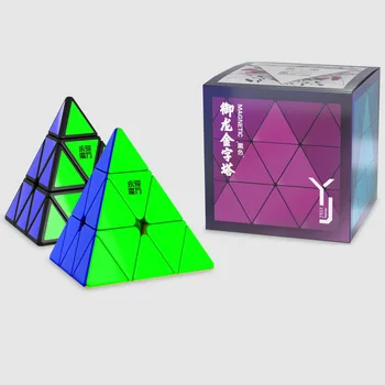 YJ YuLong Pyraminx V2M Magnetické Magic Cube Stickerless Profesionálne Souptoys Yongjun YuLong V2 M Pyramídy Cubo Magico Deti Darček
