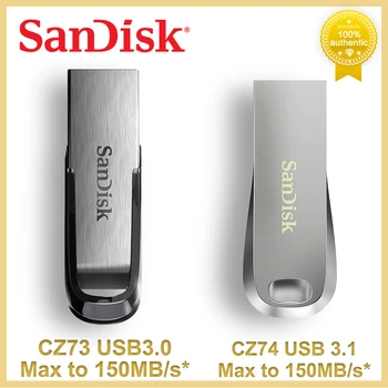 SanDisk kl ' úč Pre Notebook, Tablet Auto Vysoká rýchlosť až 150MB/s Kovové Memory Stick USB 3.1 Gen1 SDCZ74 SDCZ73 Flash USB3.0