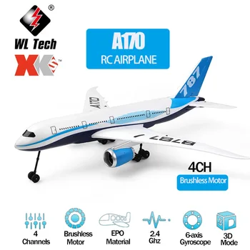 WLtoys XK A170 RC Lietadlo 660 mm rozpätie krídla 2,4 GHz 4CH Diaľkové Ovládanie Lietadlo 3D/6 G Striedavý Motor EPO Materiál Vonkajší Drone