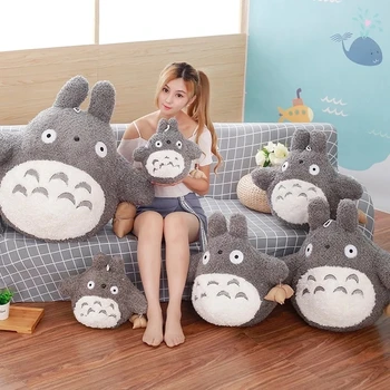 1pc 30-70 cm Roztomilý Totoro Plyšové Hračky Japonskom štýle Štúdio Ghibli Anime Mačka plyšáka Dlho, Môj Sused Vankúš pre Deti Bábiky