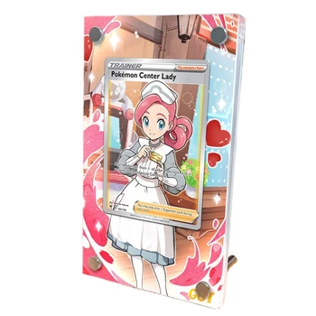 PTCG Pokemon Centrum Lady Animácie Postáv Rozšírené Maľovanie Akryl Karty Tehly Anime Klasiky Herné Kolekcia Hračiek Darček