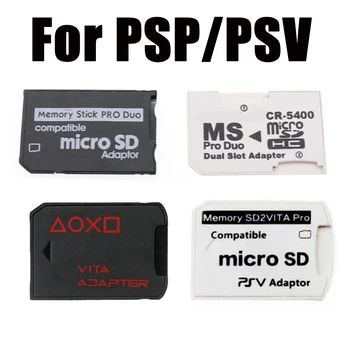 1PCS Adaptéra Pamäťovej Karty Micro SD TF Flash Kartu Memory Stick MS Pro Duo, Pre PSP PSV Karty Single / Dual 2 Hrací Adaptér