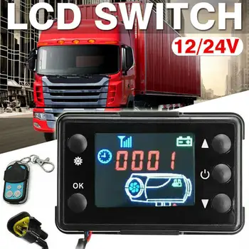 Univerzálny 12V/24V LCD Monitor Prepínač+Diaľkové Ovládanie, Príslušenstvo Pre Auto Sledovať Dieselov Ohrievač Vzduchu Parkovanie Ohrievač Radič T8J5