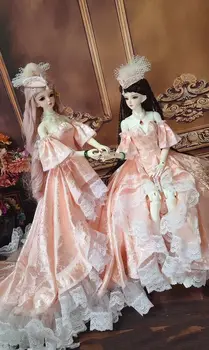 BJD bábika Šaty vhodné na 1/3 bábiku Len Predávať Oblečenie Ružová