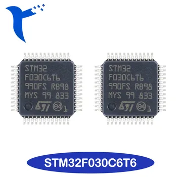 Nový, Originálny STM32F030C6T6 LQFP-48 MCU 32-Bitové Vložené, Micro-Controller Čip