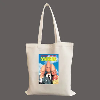 Coneheads Filmový Plagát Osobné Vlastné Plátno Taška na Bežné Nákupné tašky Prispôsobené Veľkú Kapacitu Tote Taška dámske plátené tašky