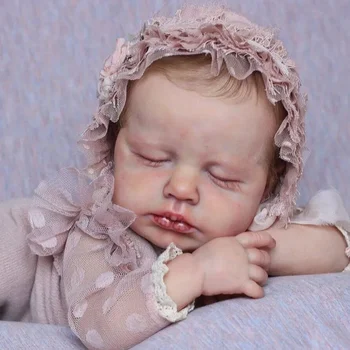 19-Palcový Loulou 3D Maľované Realisticky Novorodenca Bebe Reborn Bábiky S 3D Maľované Nádoby možno vidieť bonecas infantil meninas