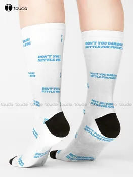 Roy Kent Nenechajte Si Trúfate Usadiť Pre Jemné Ponožky Pánske Čierne Unisex Ponožky pre Dospelých Dospievajúcu Mládež Ponožky 360° Digitálna Tlač Harajuku Darček