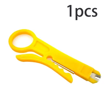 1pcs Žltá Mini Prenosné Drôt Knife1 Striptérka Multi-Funkčný Nástroj Pre Sieťový Systém Kliešte Nástroj Kábel Stripping Vodič Frézy