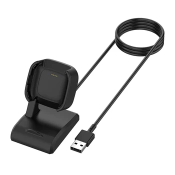 USB Rýchlo Nabíjačka Nabíjací Dok Nabíjaciu Základňu pre Fitbit Naopak 2 Smart Hodinky