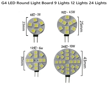 G4 LED Okrúhle Svetlo Dosky 9. Svetlá 12 Svetlá 24 Svetlá 5050 DC12V Výkladná Skriňa Svetlá, Domáce Vnútorné Osvetlenie, Dekoratívne Svietidlo