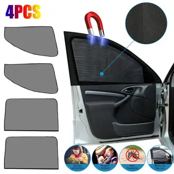 Auto Magnetické slnečník Kryt bočného Okna Protislnečnú Ochranu proti UV žiareniu Čierne Záclony Oka Úplné Zatmenie Zatmenie Film Auto Príslušenstvo