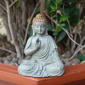 Mini Sochu Budhu Živice Figúrka Záhradné Dekorácie, Domáce Dekorácie