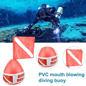 Rybolov Plaváka Boja Loptu Nafukovacie Heavy Duty PVC Potápač Pod Vlajkou Boja Float Pre Potápanie Signál Plávajúce Saft Prihlásiť Diver Nižšie