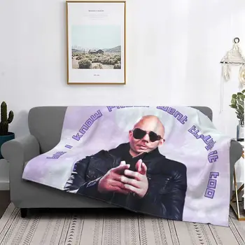 Pitbull Bol Cez To Príliš Pán celom Svete Dizajn Flanelové Hodiť Prikrývky, Deky na Lôžkoviny Auto Mäkká Posteľ Koberec
