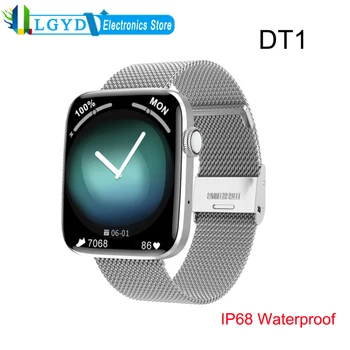 DT1 1.8 palcový Farebný Displej Vodotesný IP68 Smart Hodinky Podpora GPS Sledovanie, Bluetooth Hovor, tep / Monitorovanie Krvného Tlaku