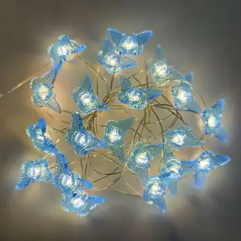 USB/Batérie Motýľ LED Reťazec Lightjs Vlkovcový Víla Garland Lampa pre Vonkajšie Záhradné Svadobné, Vianočné Párty Výzdobu