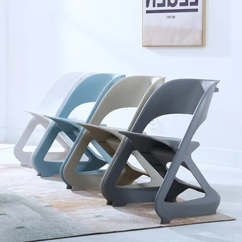 Moderný jednoduchý jedálenský stolička môže byť naskladané pre domáce použitie, tvorivé zosilnené plastové stolice, Nordic master určený operadla l