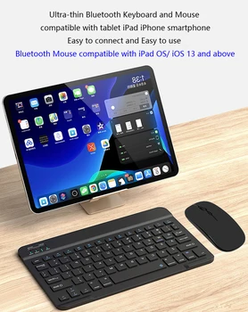 Mini Bezdrôtová Klávesnica Bluetooth Klávesnica pre Ipad Telefón, Tablet Spainish Klávesnica pre Android, Ios, Samsung Xiao Ipad Klávesnice