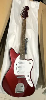 Veľkoobchod Pôvodné Vlastné vysokej kvality 6 reťazce jaguar Model elektrická gitara rosewood hmatník 3 snímače 200601