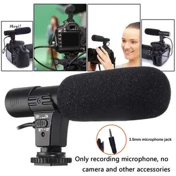 Stereo Nahrávanie Mikrofón Kondenzátora Mic pre DSLR Fotoaparát, PC Počítač Telefón