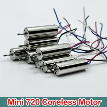 Mini 720 Coreless Motor DC 3,7 V 48000RPM Vysokú Rýchlosť Lietadla Motorových Ndfbe Silných Magnetických Mikro 7mm*20 mm Elektrický Motor RC Drone