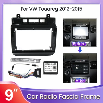 MLOVELIN Auto video prehrávač Fascia Frame Panel Výbava Auta canbus box Pre VW Volkswagen Touareg 2012-2015 Auto stereo panel canbus box