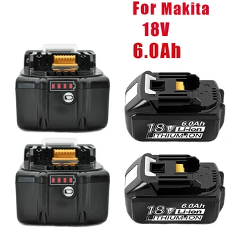 18V 6.0 Ah Náhradná Batéria pre Makita Batérie 18V BL1830 BL1850 BL1840 BL1845 BL1815 BL1860 LXT-400 Akumulátorové náradie