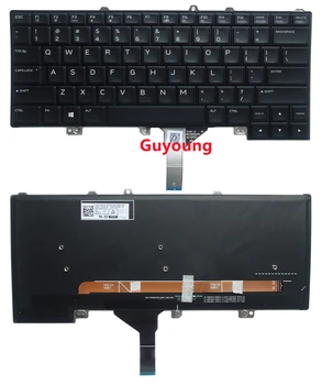 US klávesnica pre DELL Alienware 15 R3 15 R4 13 R3 notebook Podsvietená Klávesnica s 0D69R2 PK1326S1C02